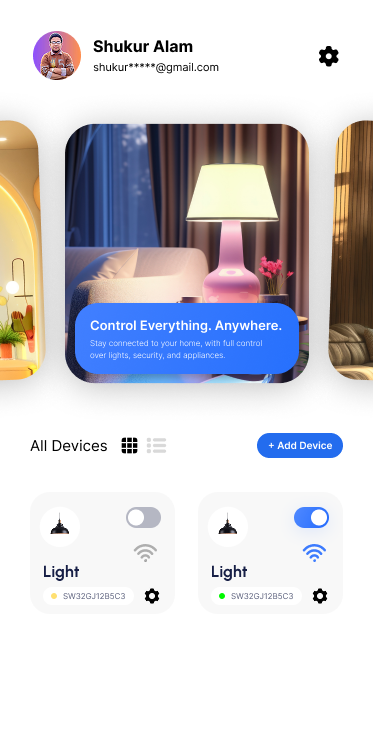 NECTOR App Home